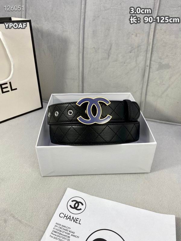 Chanel belt 30mmX90-125cm 8L12